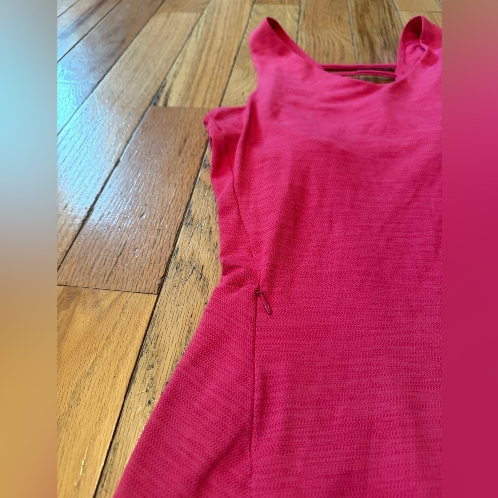 Toad & Co Dress Tech Tomboy Women’s Size M Athletic Eco-friendly Shelf-Bra Pink - Picture 4 of 14